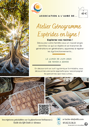 Atelier génogramme Espérides Juin 2025